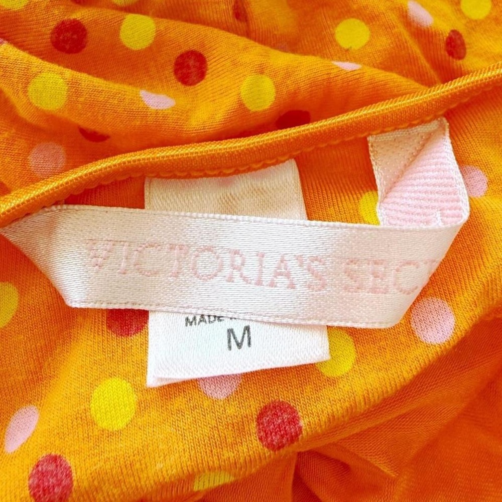 Y2K 2000s polka dot orange Victoria's Secret tank top - Picture 5 of 5